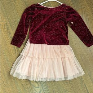 Elegant Velvet and Tulle Kids Formal Dress